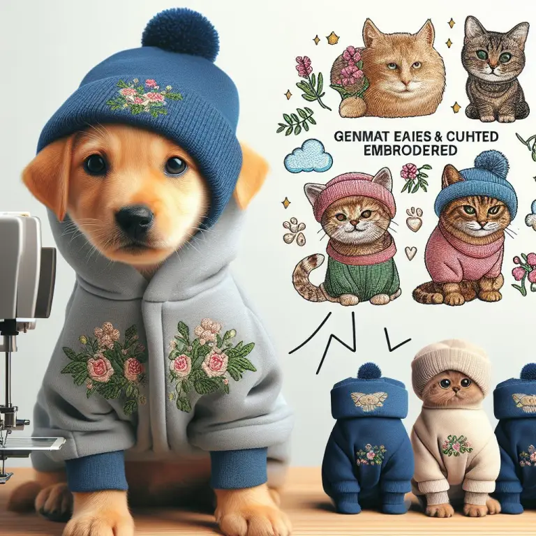 Pampered Pets Embroidered Clothing