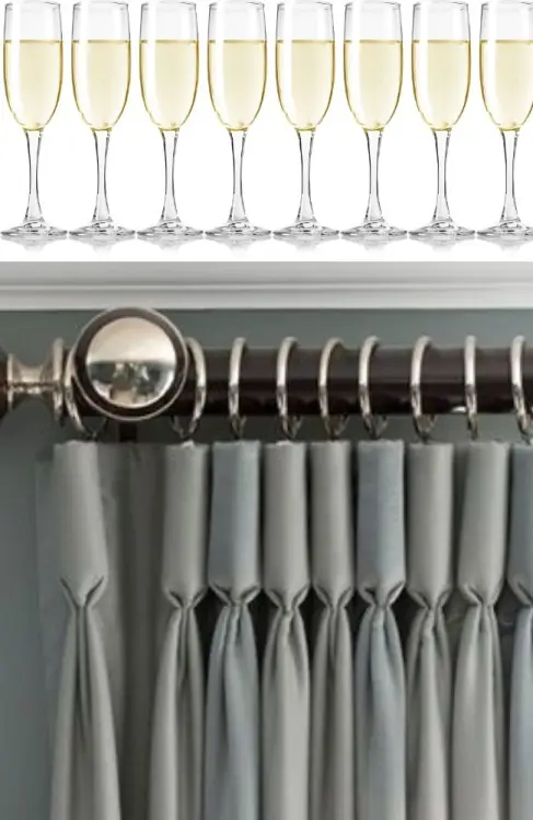 Goblet Pleats in Curtains
