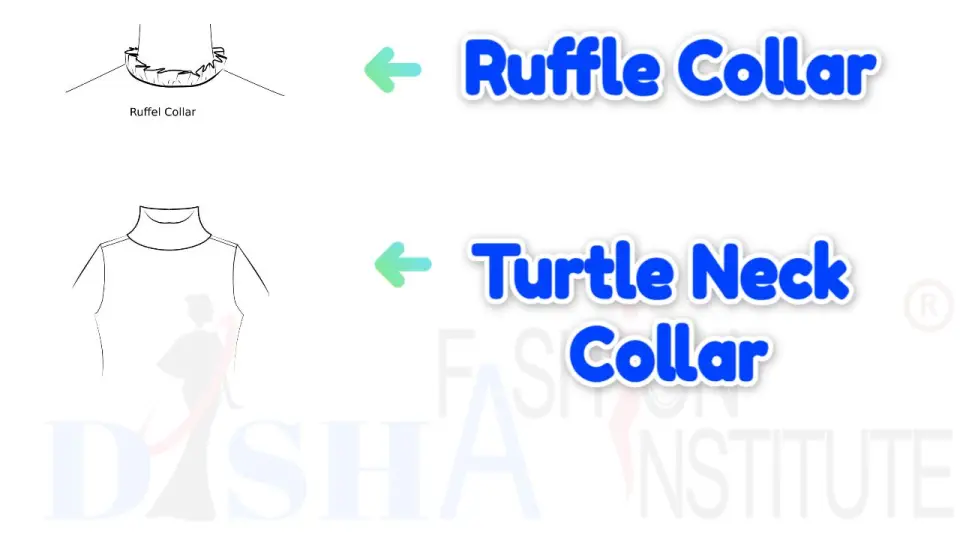 Turle Neck and ruffle collar